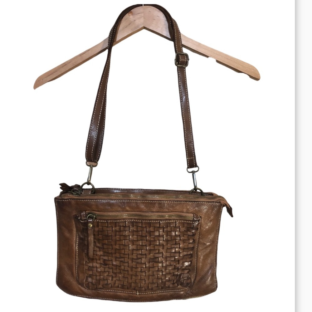 Costanza Rota Woven Leather Purse Crossbody Bag
